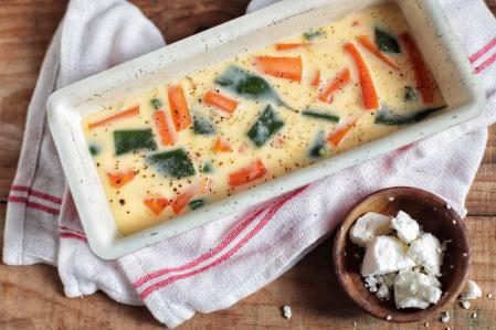 Flan de judías y zanahoria