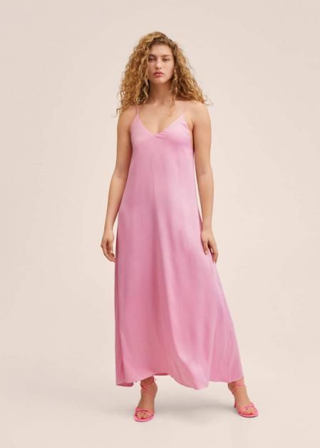 Vestido satinado de Mango