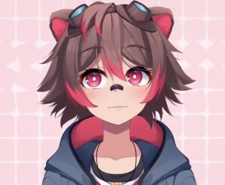 Rakkun, una de las vtuber de la agencia Owozu, que opera desde Latinoamérica