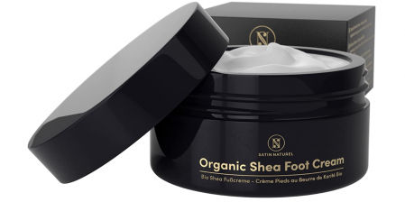 Crema reparadora para pies secos y talones agrietados con Aloe Vera y manteca de Karité