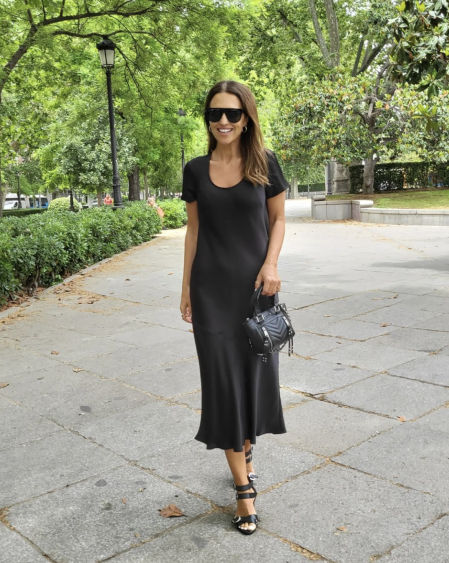 Paula Echevarría con el vestido de IKKS