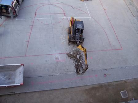 Imagen de los trabajos de prospección para detectar el refugio llevados a cabo en el Pau Vila en 2008