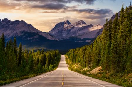 Icefields Parkway, Banff National Park, Alberta, en Canada