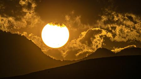 Amanecer en el Coll de Cabrera.