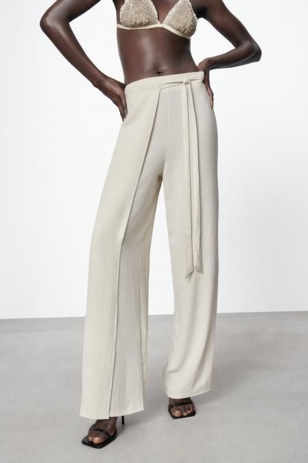 Pantalón-pareo de Zara