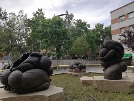 Obras de L'Escullera de Jaume Plensa, en Vía Julia.