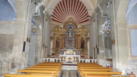 Interior de Sant Bartomeu de Hostafrancs.