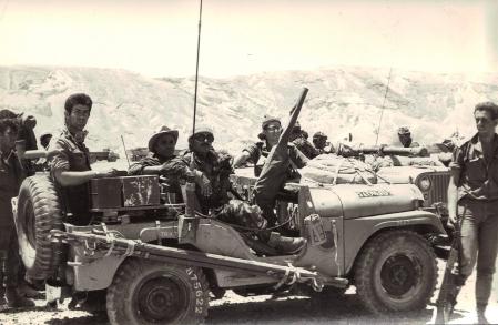 El ejército israelí en el Sinaí durante la guerra de 1967.