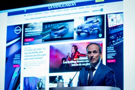 Òscar Ferrer, director general de Guyana Guardian, durante la presentación de la primera jornada Pymesconnect.