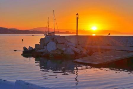 Amanecer en la Costa del Sol.