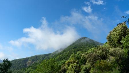 La niebla en la cima de Las Agudes.
