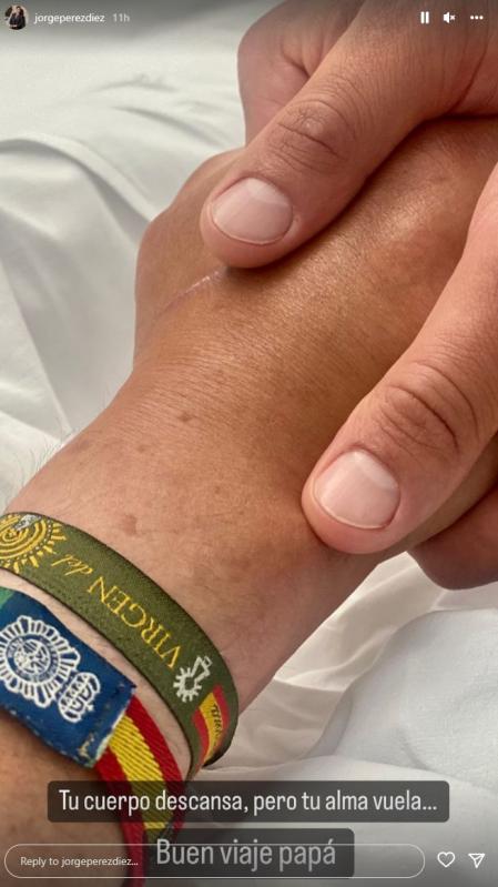 Jorge Pérez quiso despedirse de su padre con un emotivo mensaje.