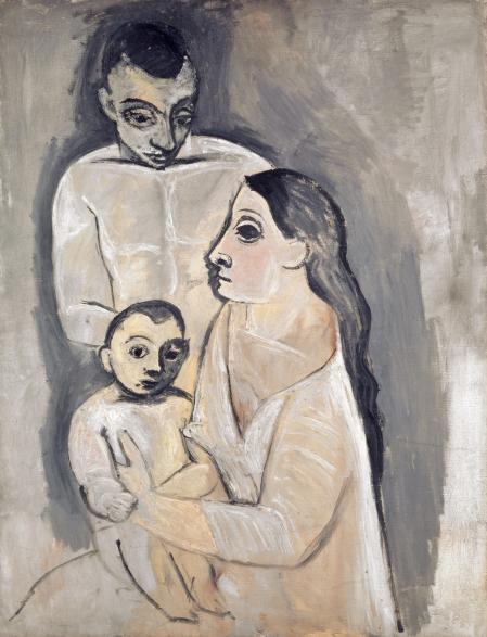 Hombre, mujer y niño, 1906