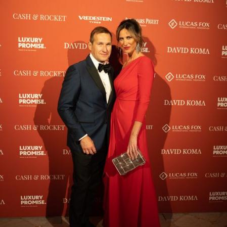 Alejandra Prat y su marido Juan Manuel Alcaraz asistieron a la gala Cash & Rocket, en la Casa Batlló, de Barcelona