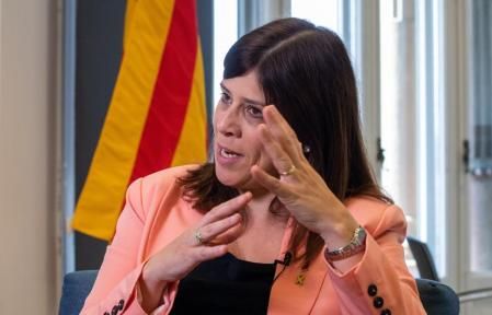 Gemma Geis, durante la entrevista