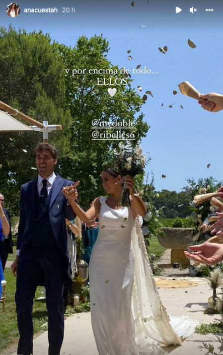 Marina Valdés y Javier Rivelles se han casado este domingo