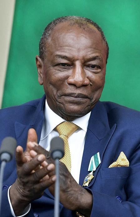 Alpha Condé, presidente de Guinea hasta 2021.
