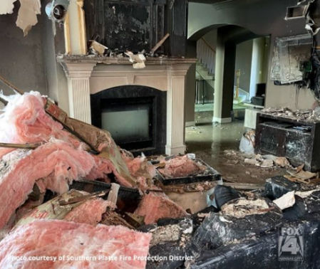 Los destrozos generados por el fuego