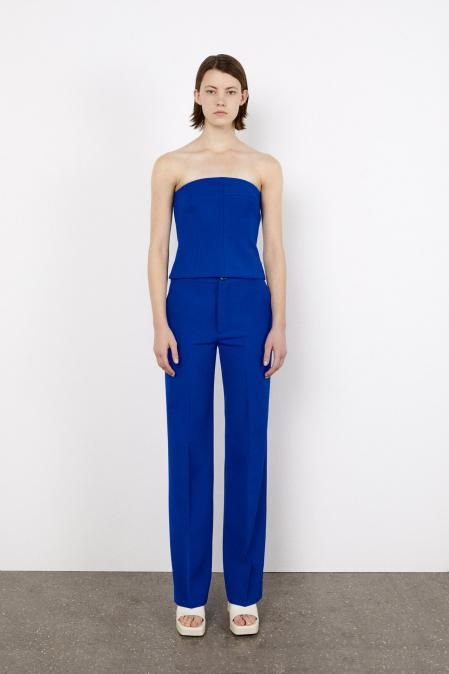 Pantalón recto de tiro alto (39,95 euros)