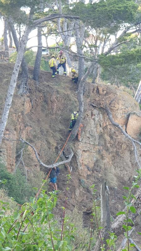 Imagen del rescate del turista italiano