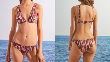 Conjunto de top y braga estampado