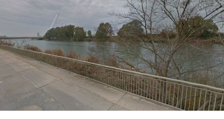 Fue en la dársena del río a su paso por San Jerónimo donde el autor confeso del crimen ocultó el cuerpo de su expareja.