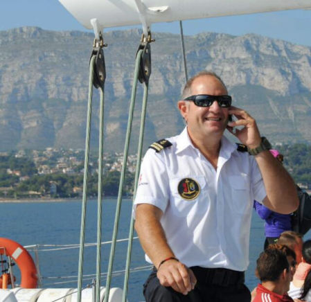 Toni Martínez, en alta mar.