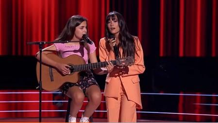 Aitana utilizó todas sus armas para convencer a Daniela, pero finalmente participará en 'La Voz Kids' en el equipo de Pablo López