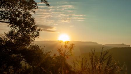 Amanecer de verano en Sant Martí Sescorts.