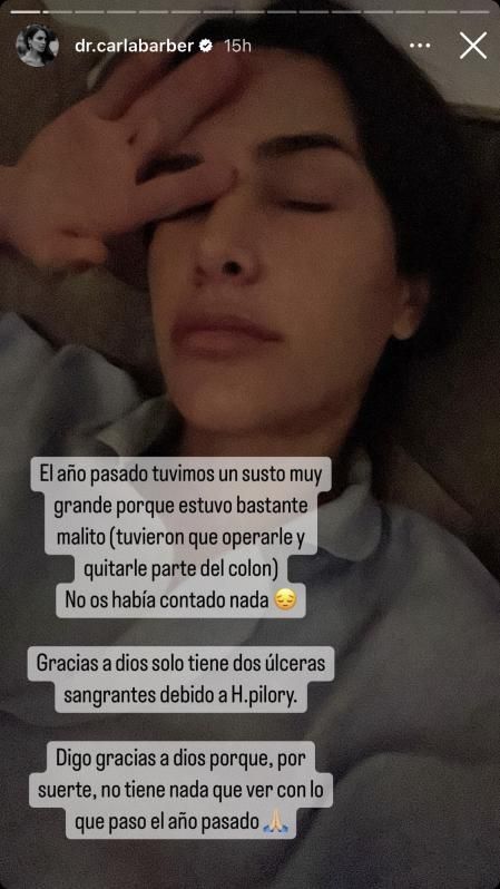 Barber explica qué dolencia tiene su padre