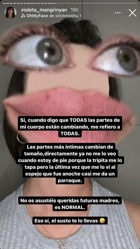 La influencer ha experimentado cambios también en sus partes íntimas