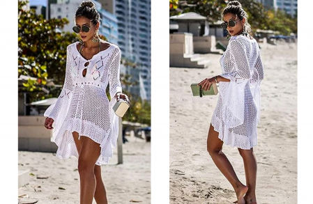 Vestido de playa Jinsha tipo pareo