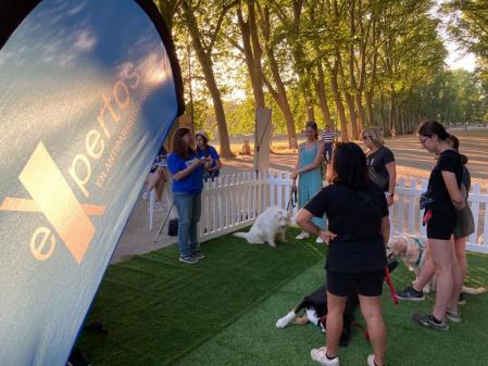 La finalidad del taller es favorecer una conexión personal entre el tutor y su mascota pero también la sociabilidad del perro hacia los otros