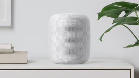 HomePod en color blanco
