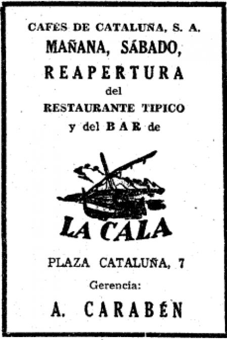Reapertura de La Cala, en 1944.