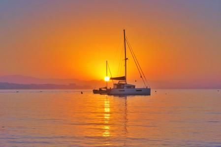 Primer amanecer de julio en Fuengirola.