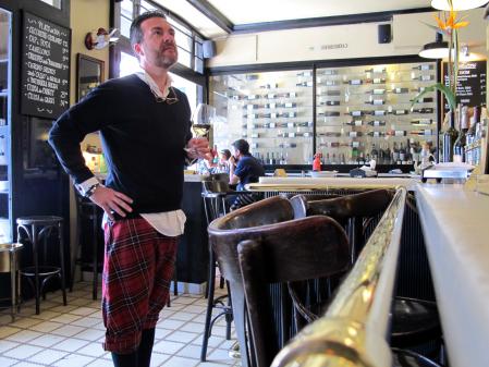 Kim Díaz en una foto tomada en 2012, cuando ya había comenzado su amistad con el inmortal actor.