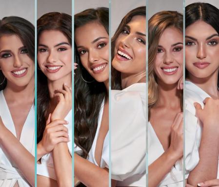 Imagen de los seis finalistas al certamen Miss Word Spain 2022 y Mister International Spain 2022, celebrado en Pineda a mediados de junio