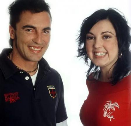 Natalia y David cuando entraron en la casa.