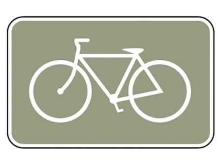 Señal con una bicicleta