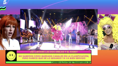 Samantha Hudson y Canales Rivera en el 'Sálvame Mediafest'