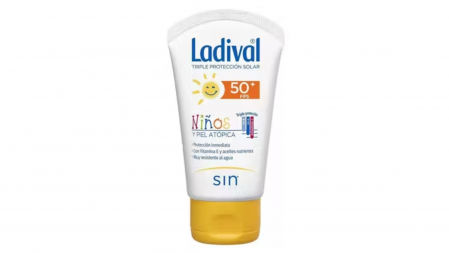 Leche hidratante fotoprotectora para niños y piel atópica de Ladival