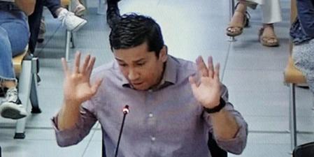 Jorge Ignacio Palma, acusado del asesinato de Marta Calvo y dos víctimas más, se quiebra durante su interrogatorio en la audiencia valenciana