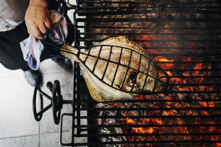 La parrilla de Elkano en Getaria (Guipuzkoa)