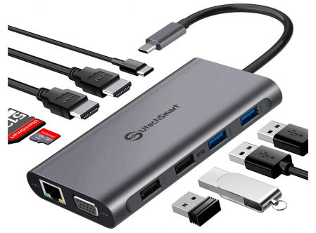 Estación de acoplamiento de triple pantalla