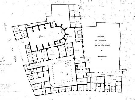 Plano del convento e iglesia.