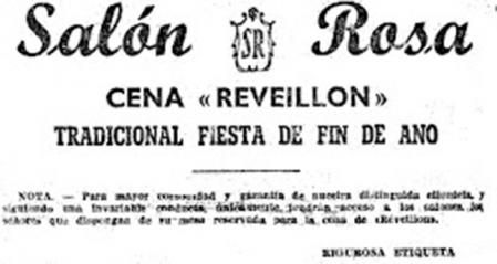 Una de las fiestas en el Salón Rosa.