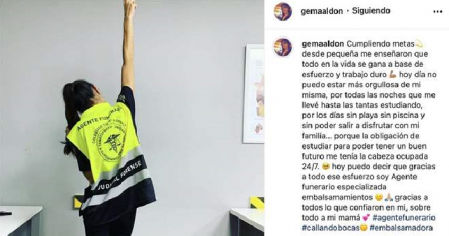 Gema Aldón celebra en Instagram su nuevo éxito profesional.