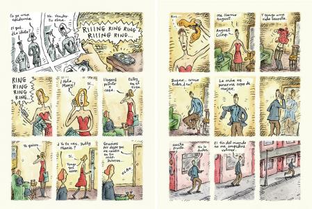 Dos páginas de la versión en castellano de 'Dragman', de Steven Appleby