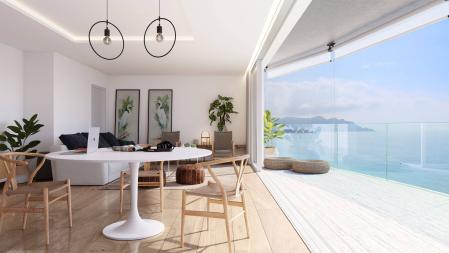 Interior de una de las viviendas de Delfin Tower